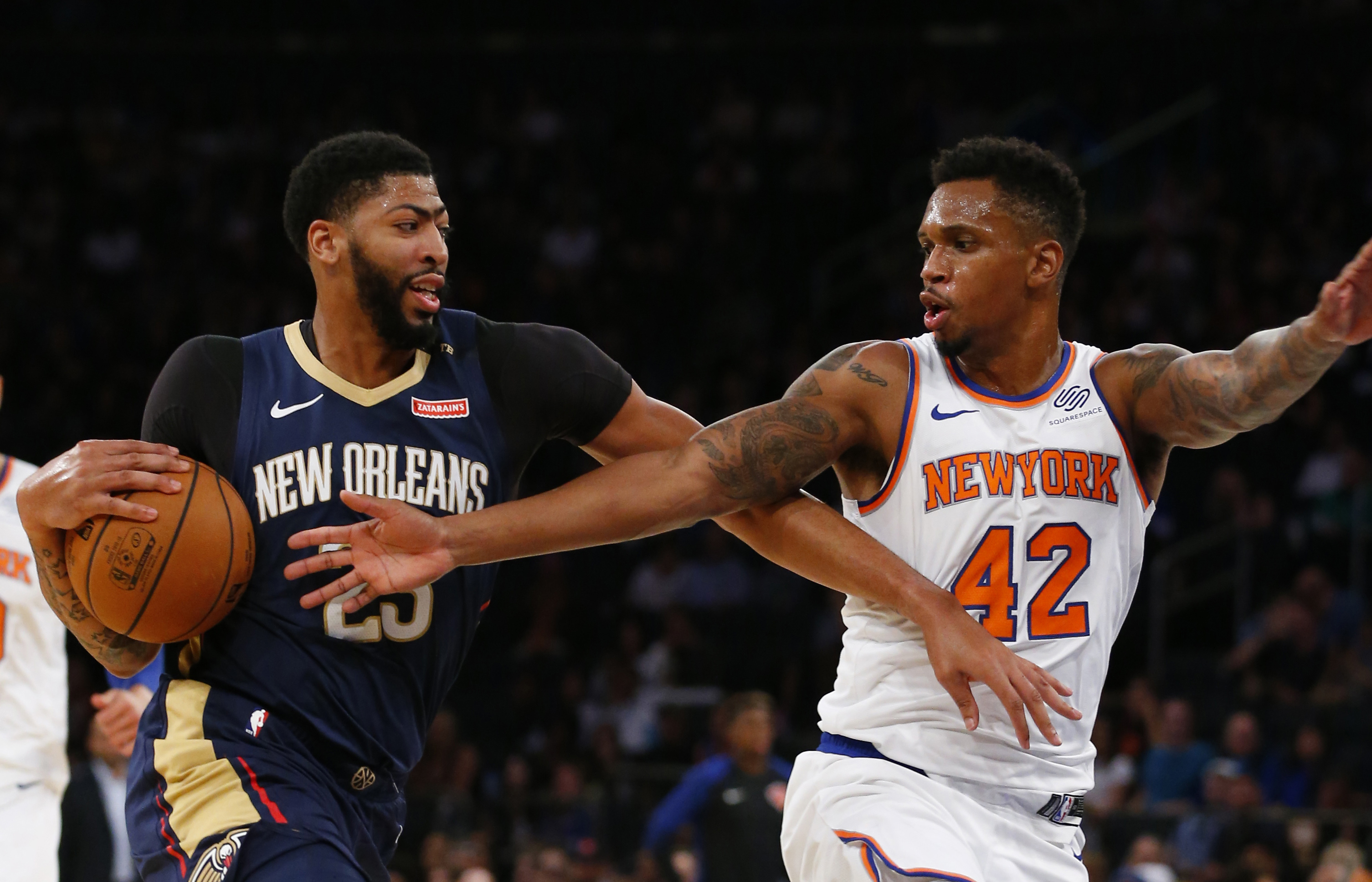 Anthony Davis Pelicans Knicks 2018