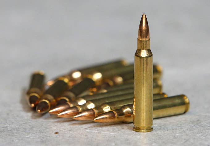 223 ammunition for an AR 15 semi automatic gun