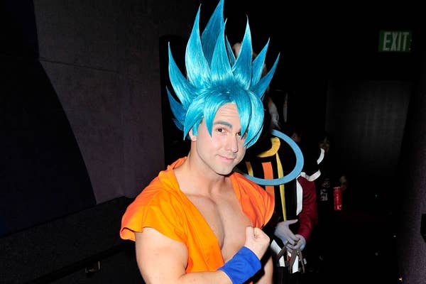 Dragon Ball Son Gohan Goku Super Saiyan Blond Cosplay Hair Wig Short