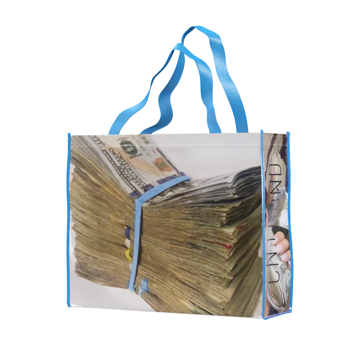 CNTRBND X XYLK &quot;MONEY GROCERY BAG&quot; IN BLUE