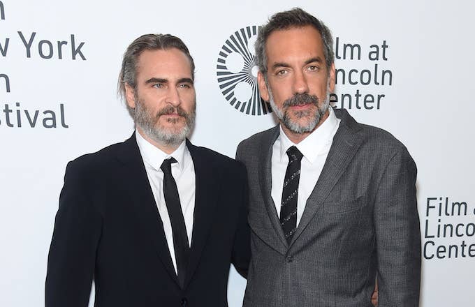 Joaquin Phoenix and Todd Phillips attend the 57th New York Film Festival &quot;Joker.&quot;