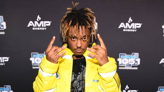 Juice WRLD is pictured on the red carpet