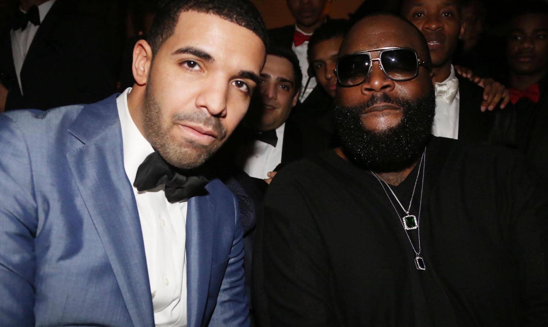 Drake and Rick Ross attend a NYE party in 2013