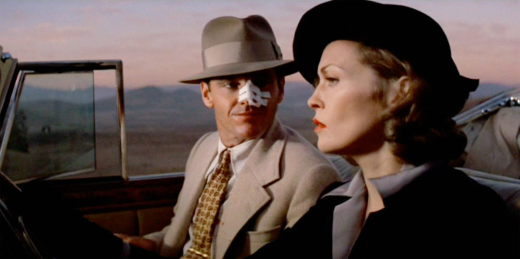 Jack Nicholson and Faye Dunaway in Chinatown