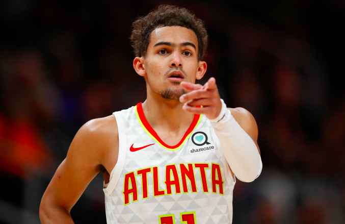 Trae Young #11 of the Atlanta Hawks