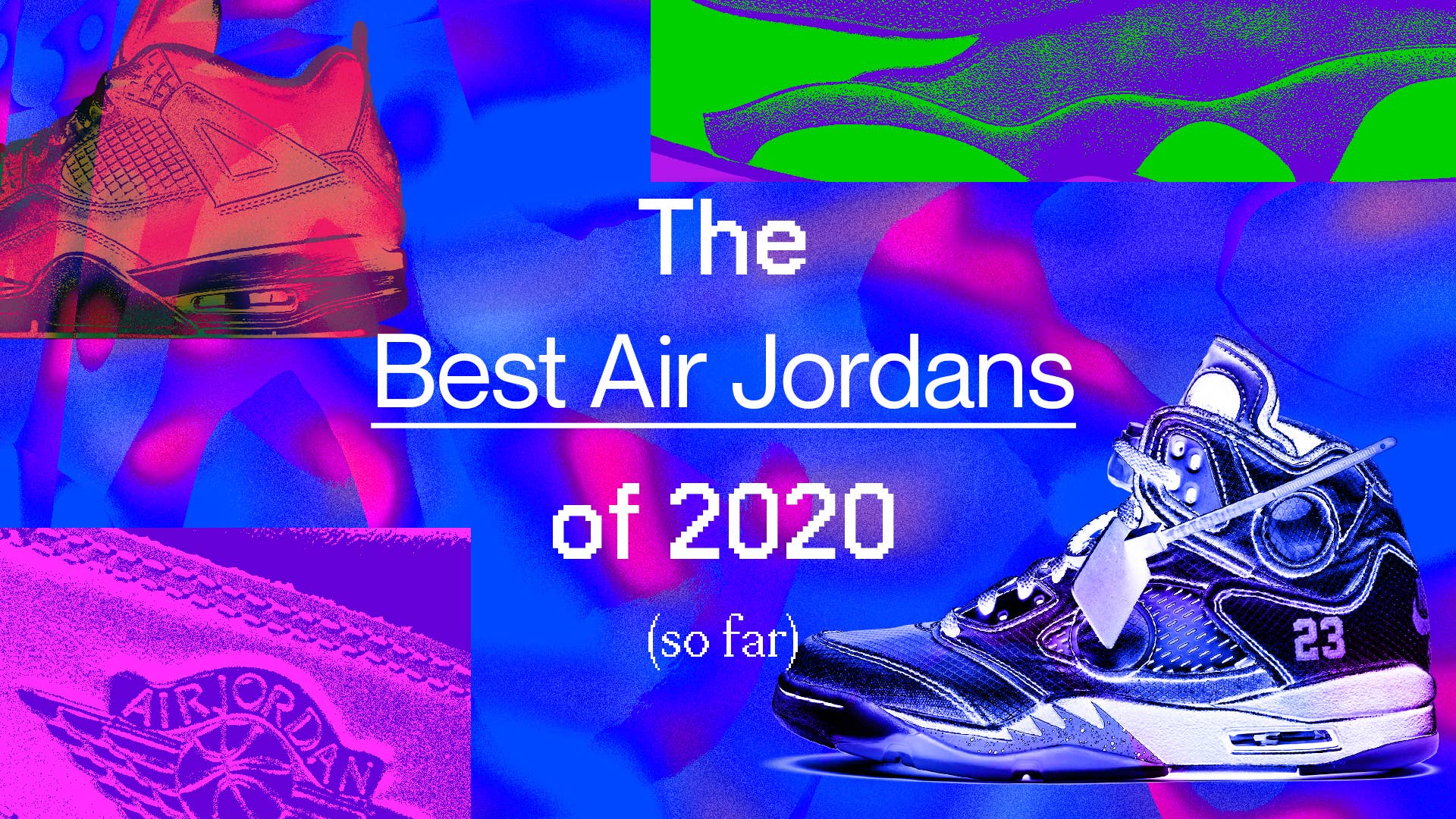 Retro Air Jordan 5 x Supreme Custom Kicks Sneaker Poster Art