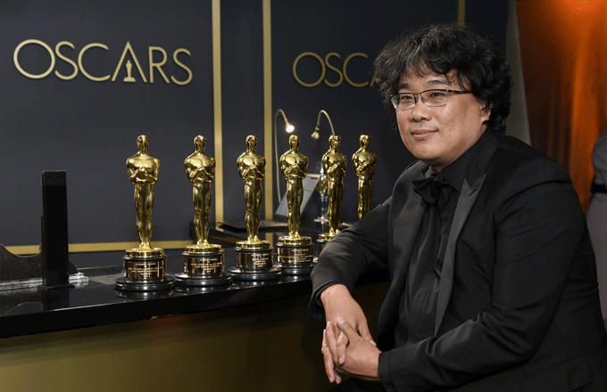 Bong Joon ho attends the 92nd annual Academy Awards.