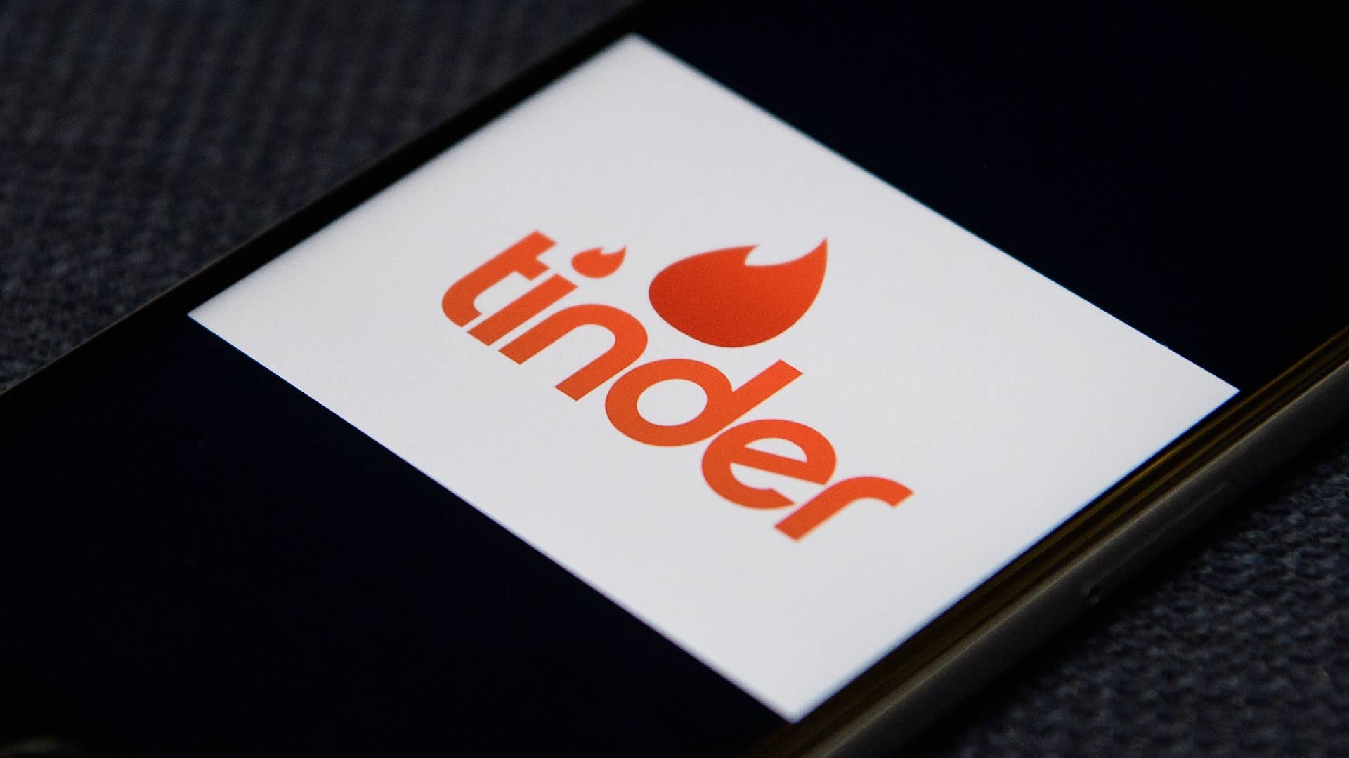 Photograph of Tinder app on phone