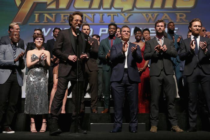 The cast &amp; crew of &#x27;Avengers: Infinity War&#x27;