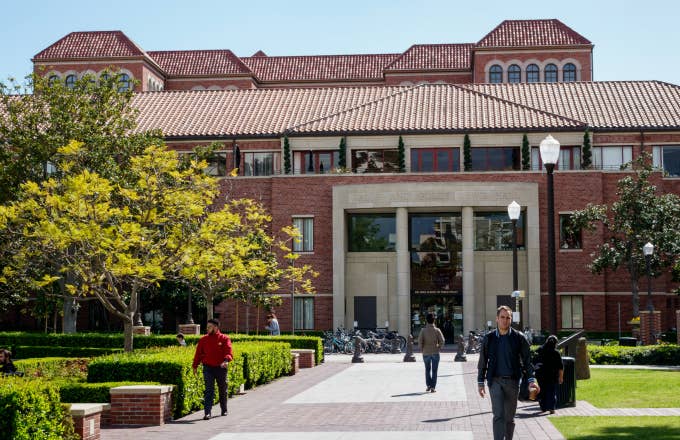 The exterior of the University of Southern California