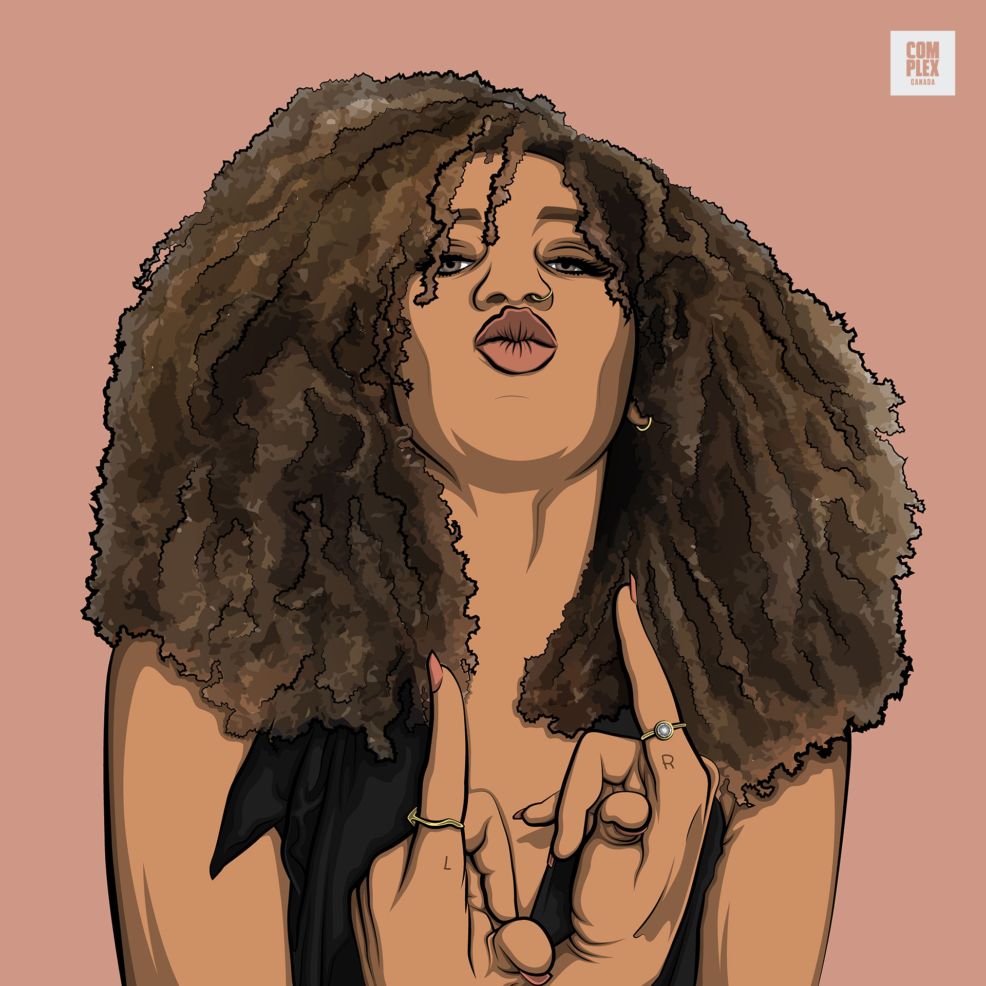 Activist Larissa Crawford illustration