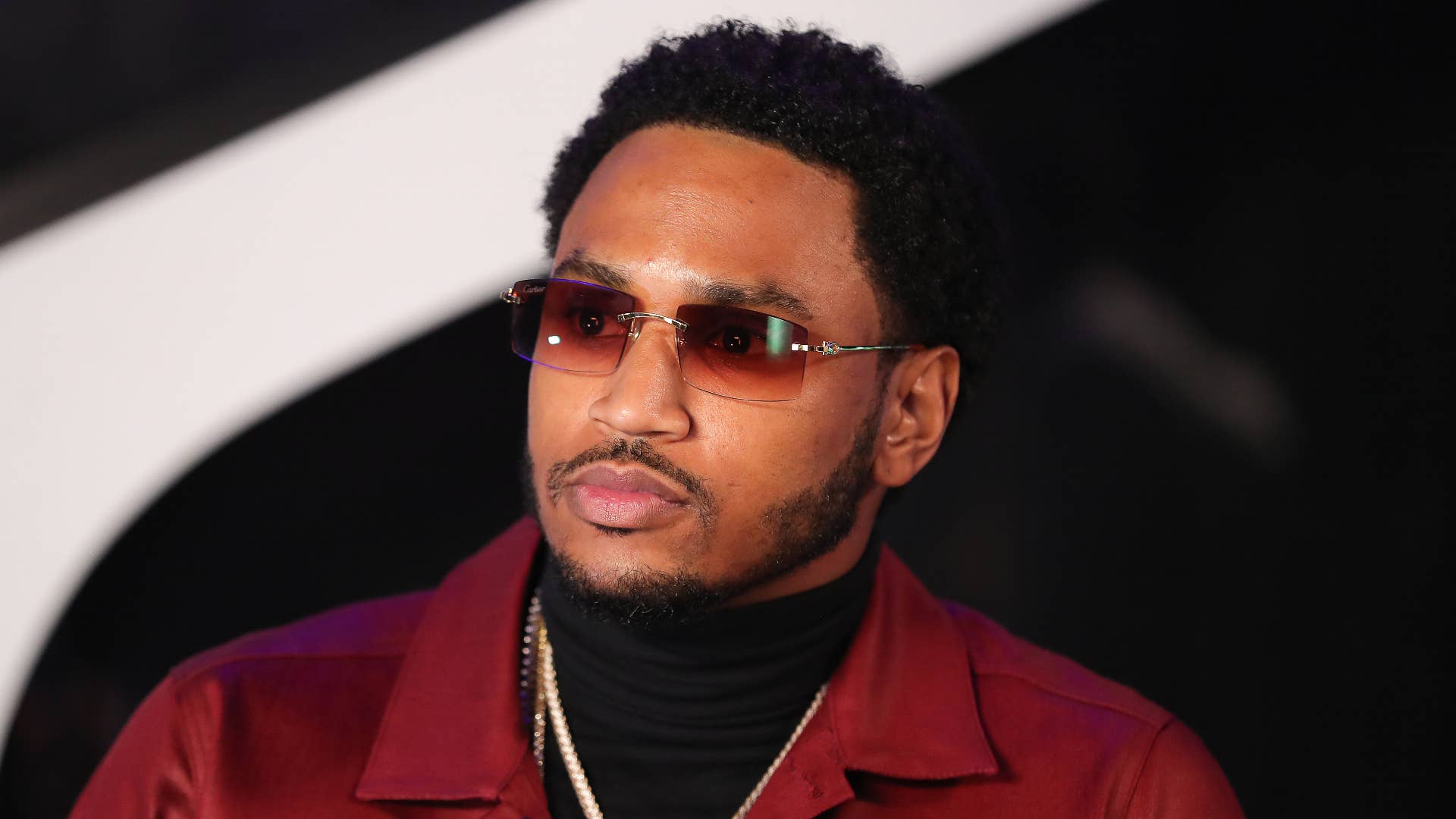 Trey Songz photographed during virtual concert event.