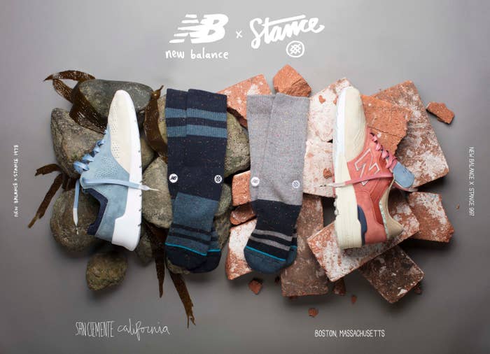 new balance x stance shoes and socks