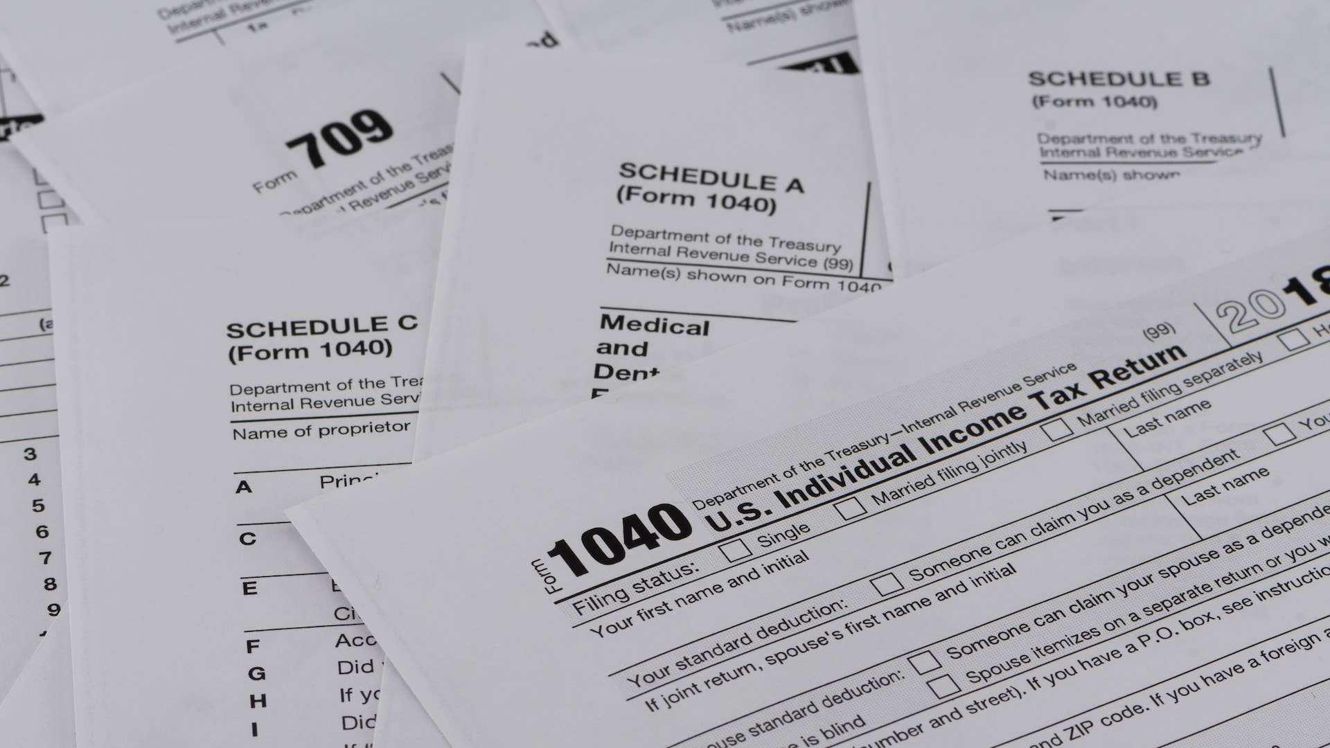 This is an image of IRS papers