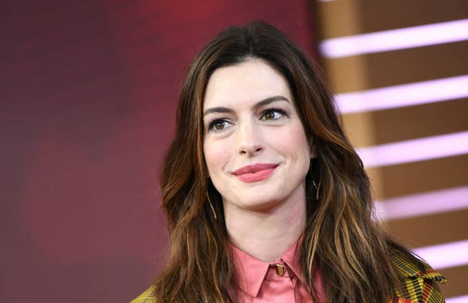 Anne Hathaway is a guest on "Good Morning America,"