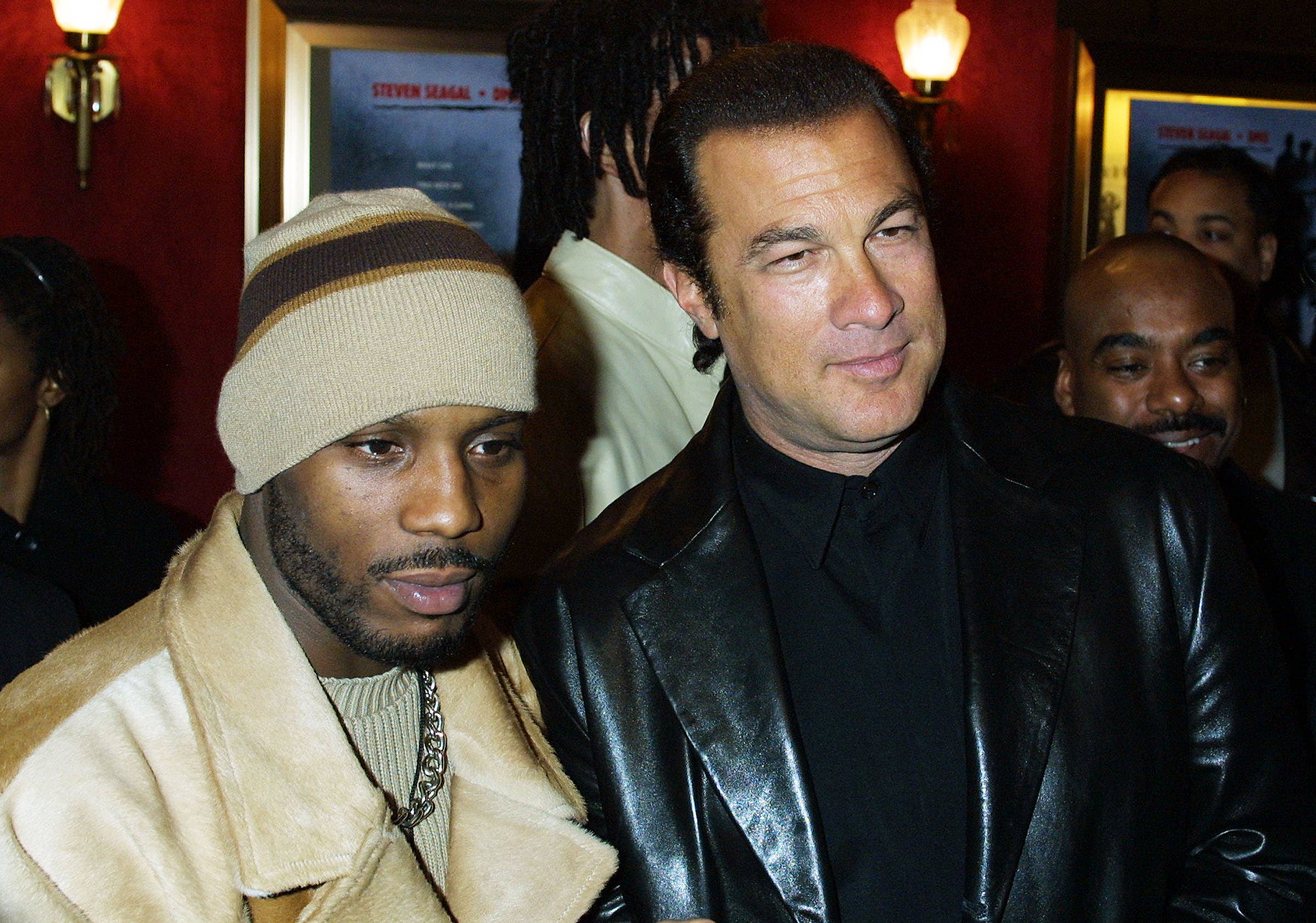 DMX and Steven Segal attend the premiere of Exit Wounds