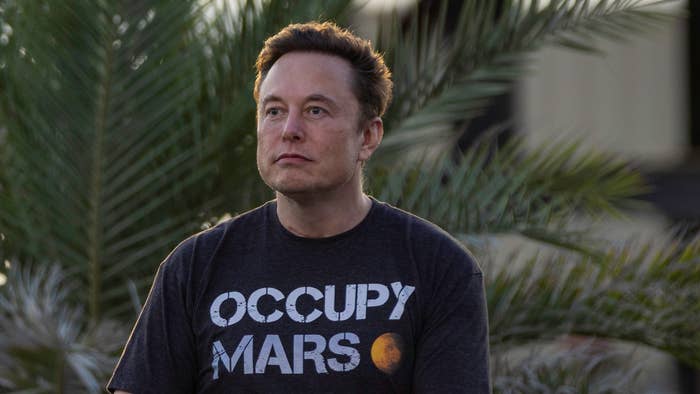 SpaceX founder Elon Musk during a T-Mobile and SpaceX joint event