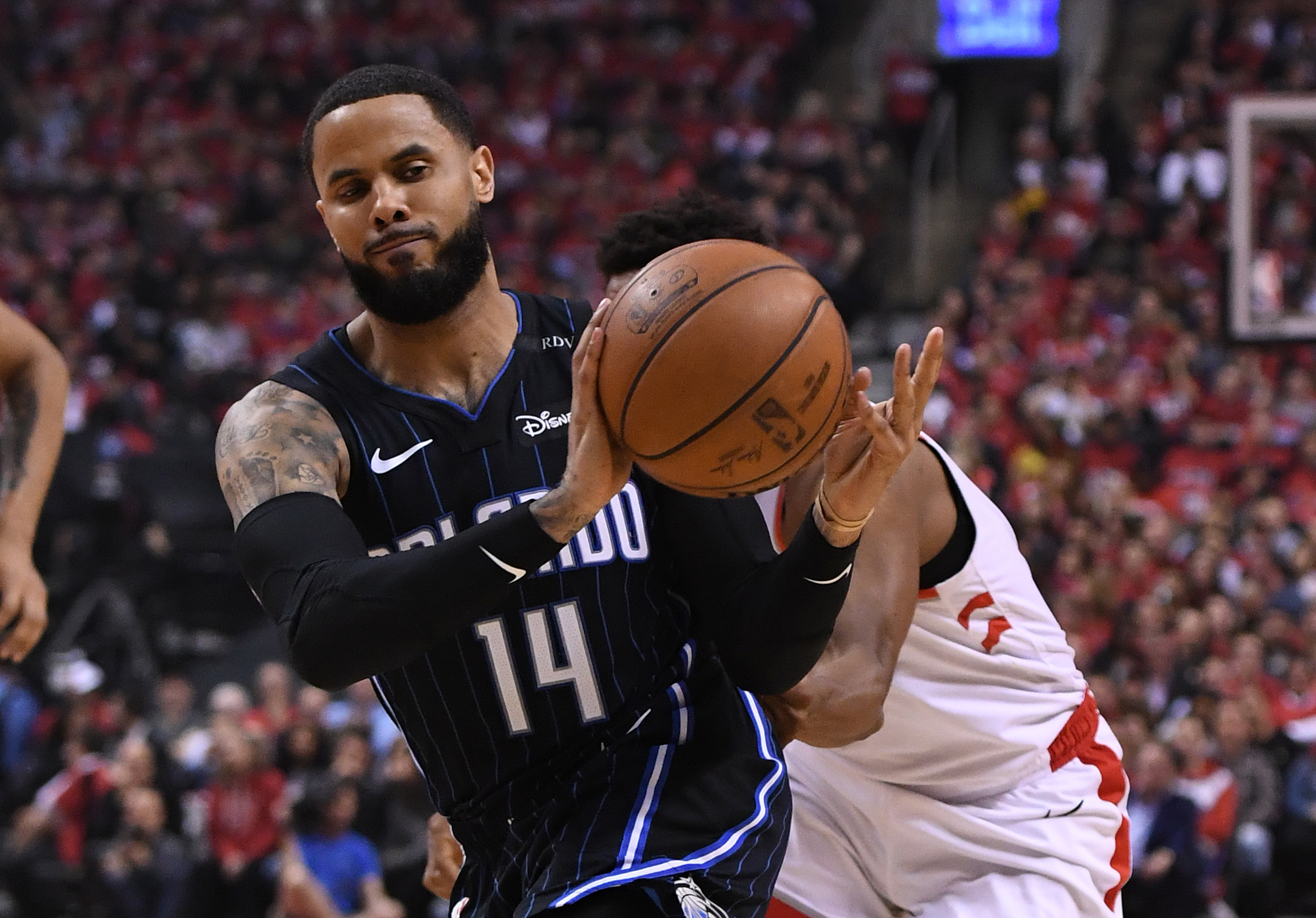 DJ Augustin Raptors Magic 2019 Playoffs