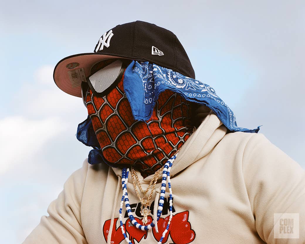 Spider Cuz poses for his Complex interview