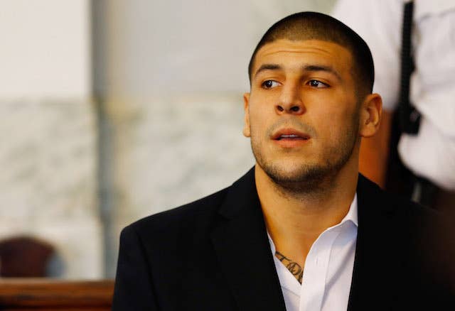 This is a picture of Aaron Hernandez.
