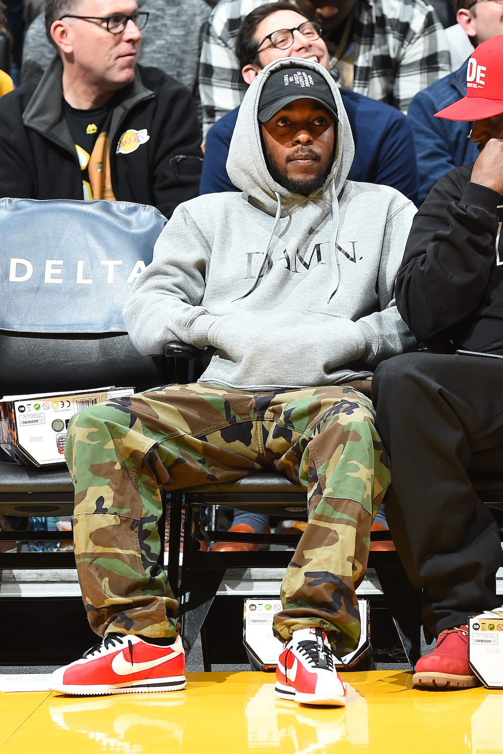 Kendrick Lamar Wearing Nike Cortez Kenny 2 II