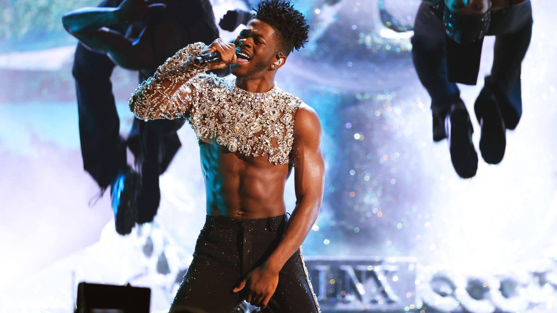 Lil Nas X performs at the Grammys
