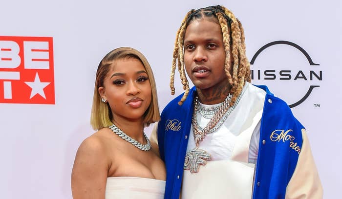 Lil Durk and India Royale attend 2022 BET Hip-Hop Awards
