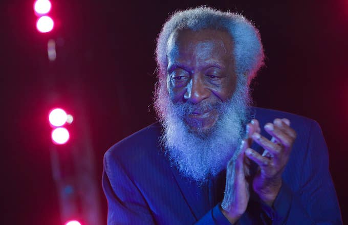Dick Gregory onstage NYC