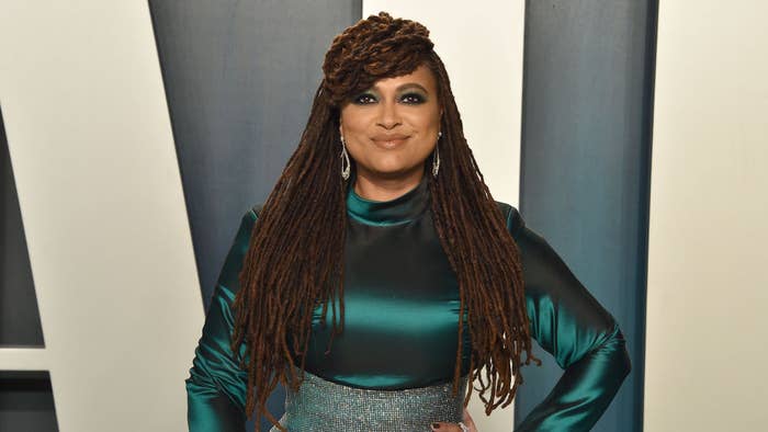 Ava DuVernay attends the 2020 Vanity Fair Oscar Party at Wallis Annenberg Center