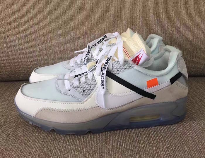 Off White x Nike Air Max 90 Ice Release Date Profile