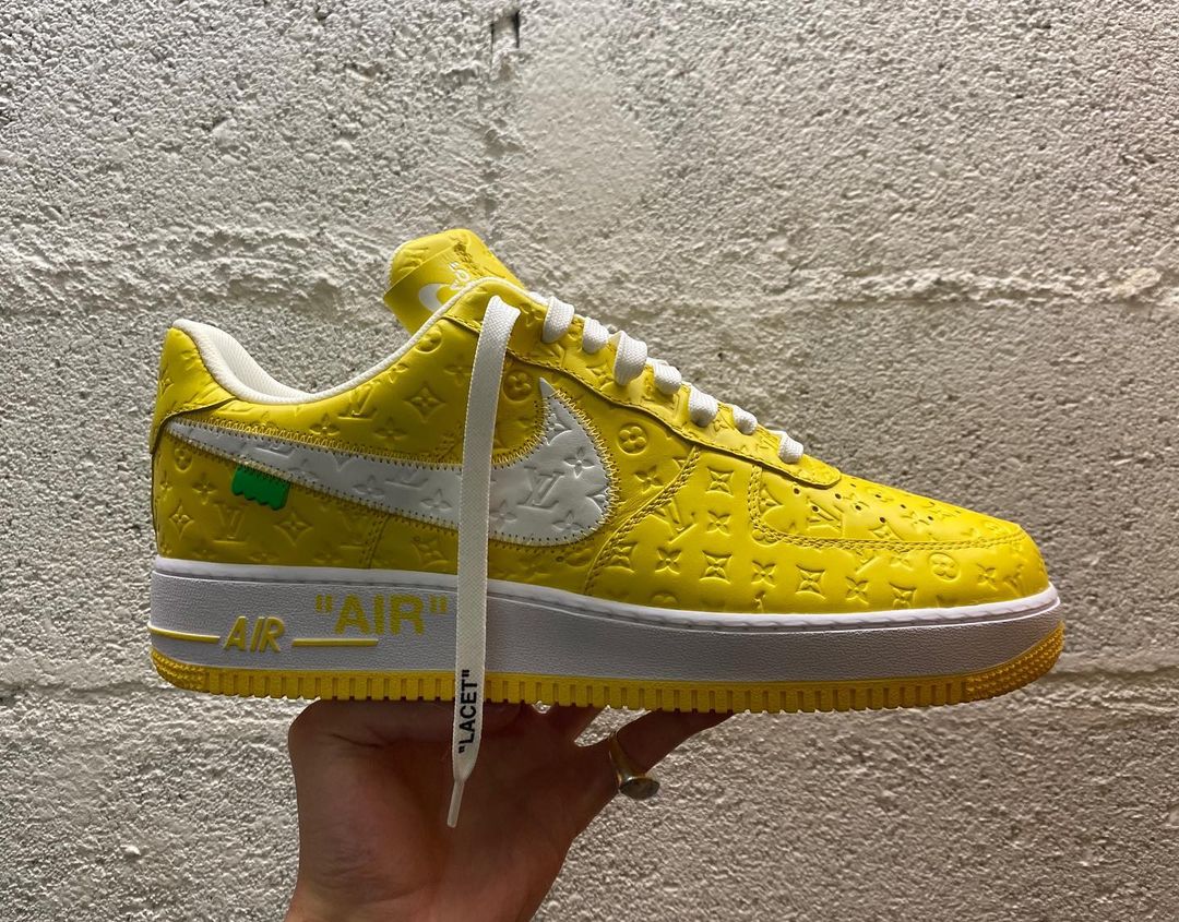 Louis Vuitton and Nike Air Force 1 Friends & Family Yellow