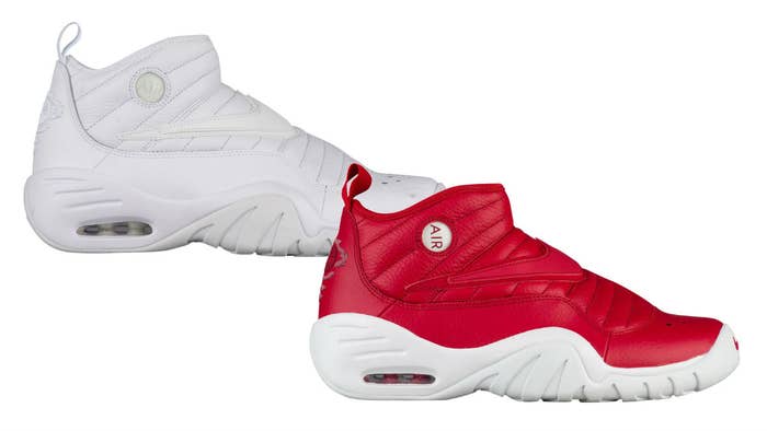 Nike Air Shake Ndestrukt All White Red Leather Release Date