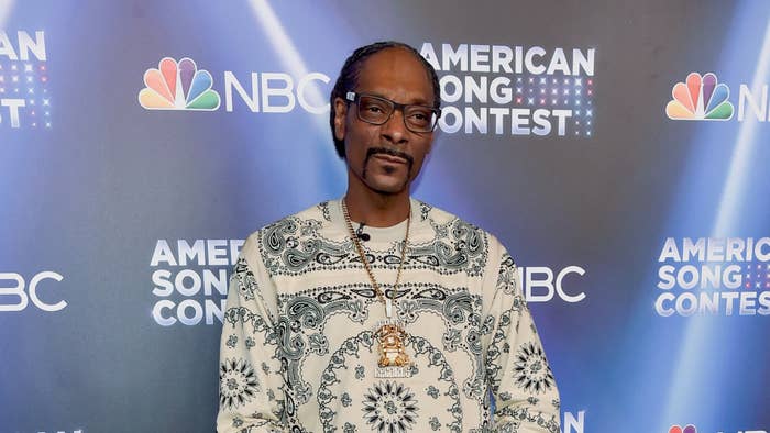 Snoop Dogg attends NBC&#x27;s &quot;American Song Contest&quot; Week 4 at Universal Studios Hollywood