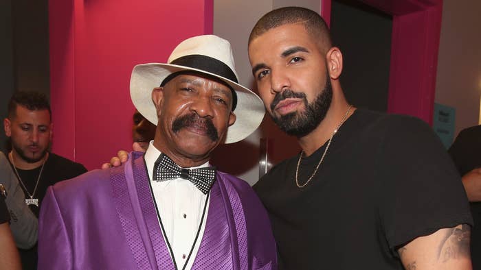 Dennis Graham and Drake attend the 2017 Billboard Music Awards