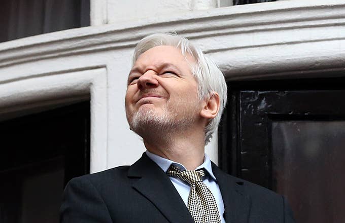 This is a photo of Julian Assange.