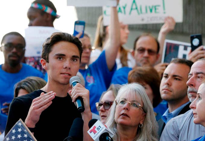 david hogg rally