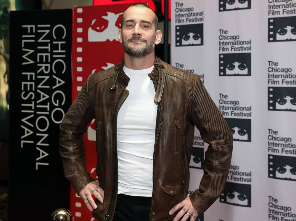 hil 'CM Punk' Brooks attends the red carpet Premiere of "Girl on the Third Floor"