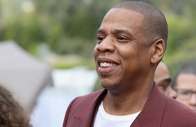 Jay Z attends 2017 Roc Nation Pre Grammy Brunch
