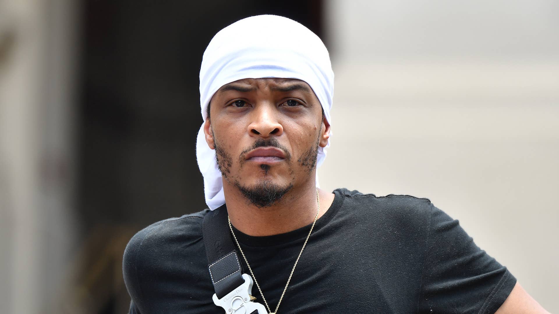 T.I. attends the Justice For Kendrick Johnson Rally at the Georgia State Capitol.