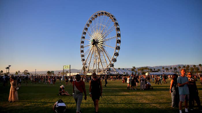A view of the ferris wheel during the 2018 Coachella Valley Music And Arts Festival