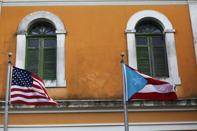 Flags in Puerto Rico
