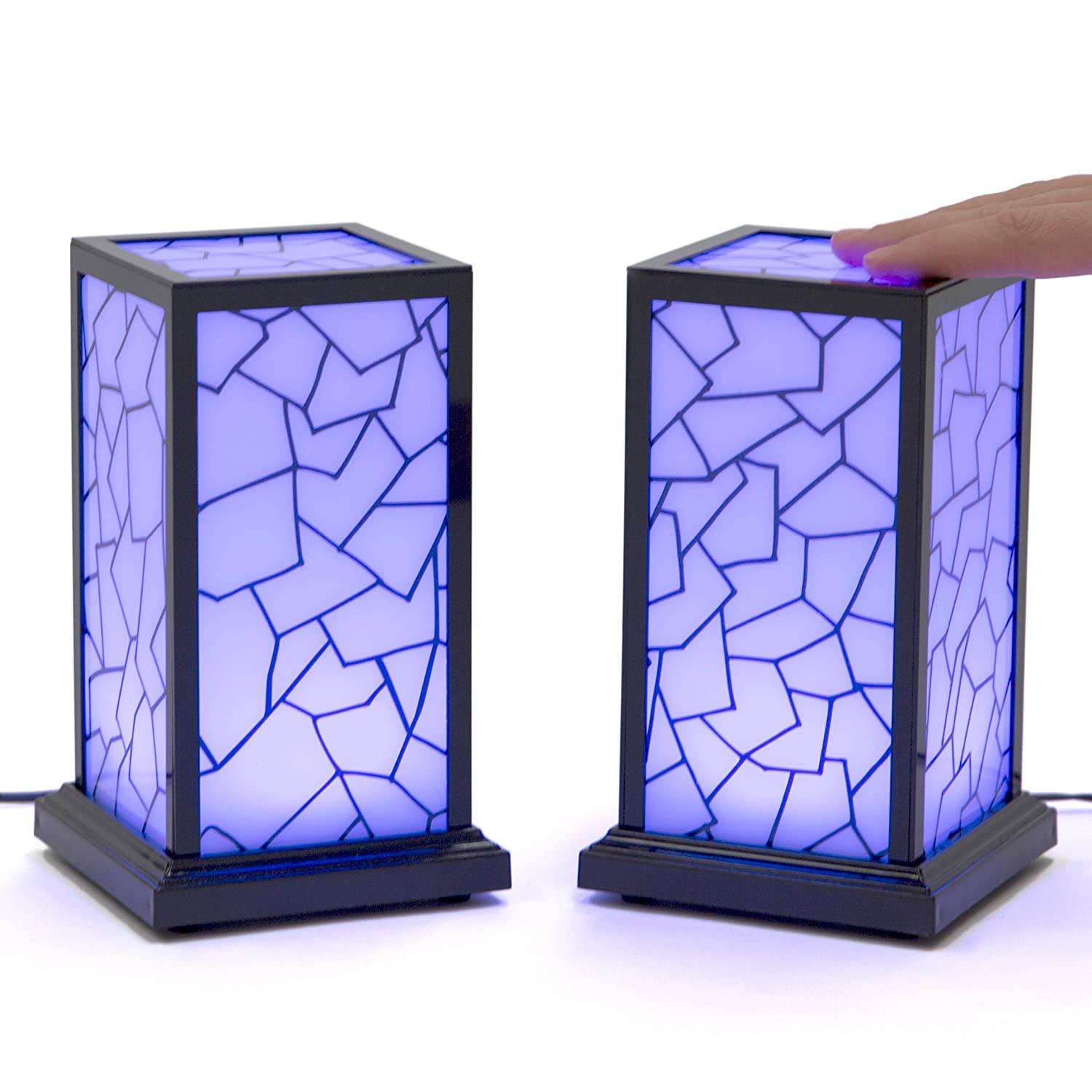 Purple friendship lamps