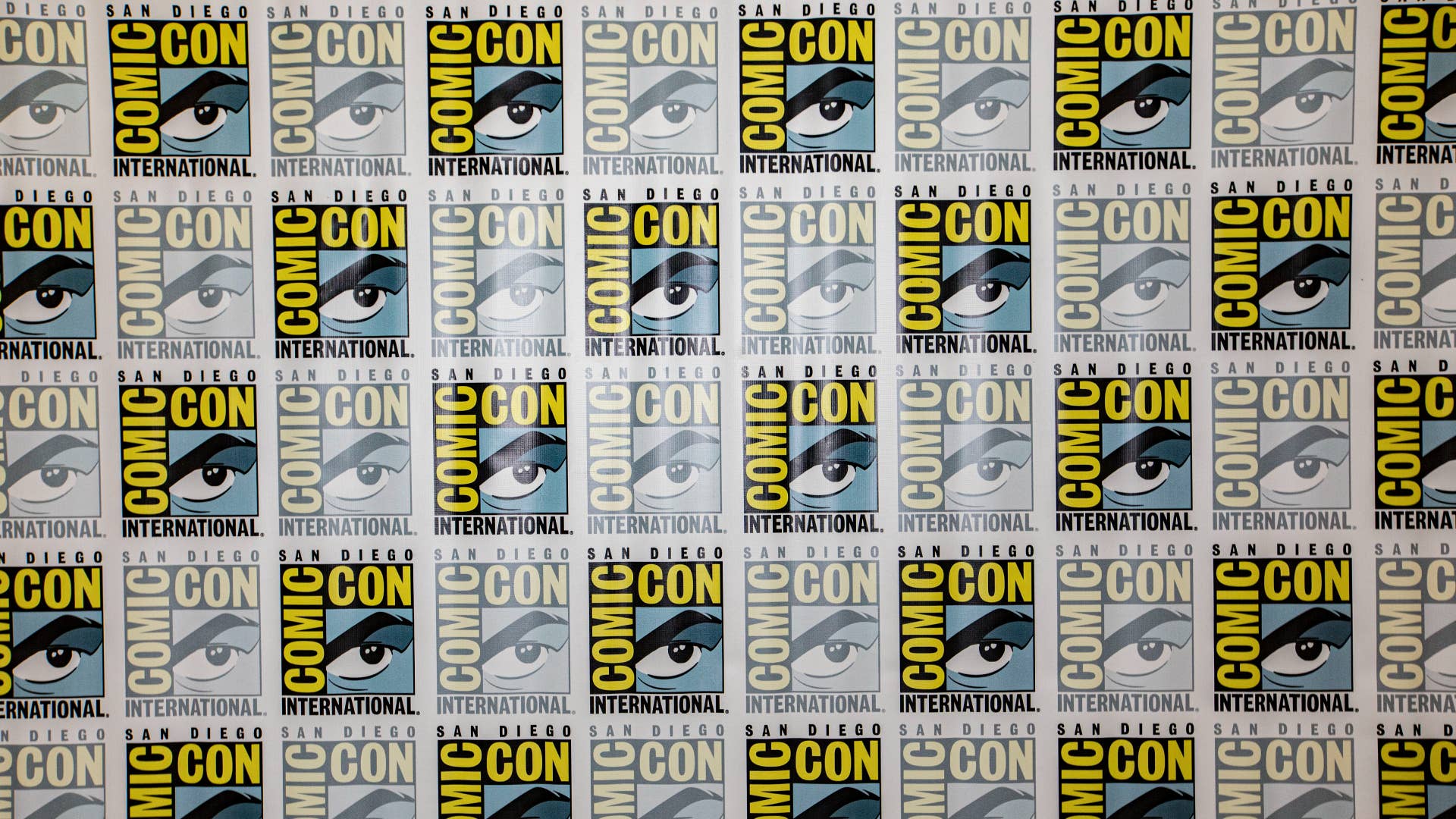 Comic Con logo is pictured