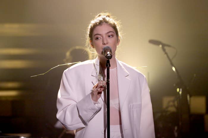 lorde white suit
