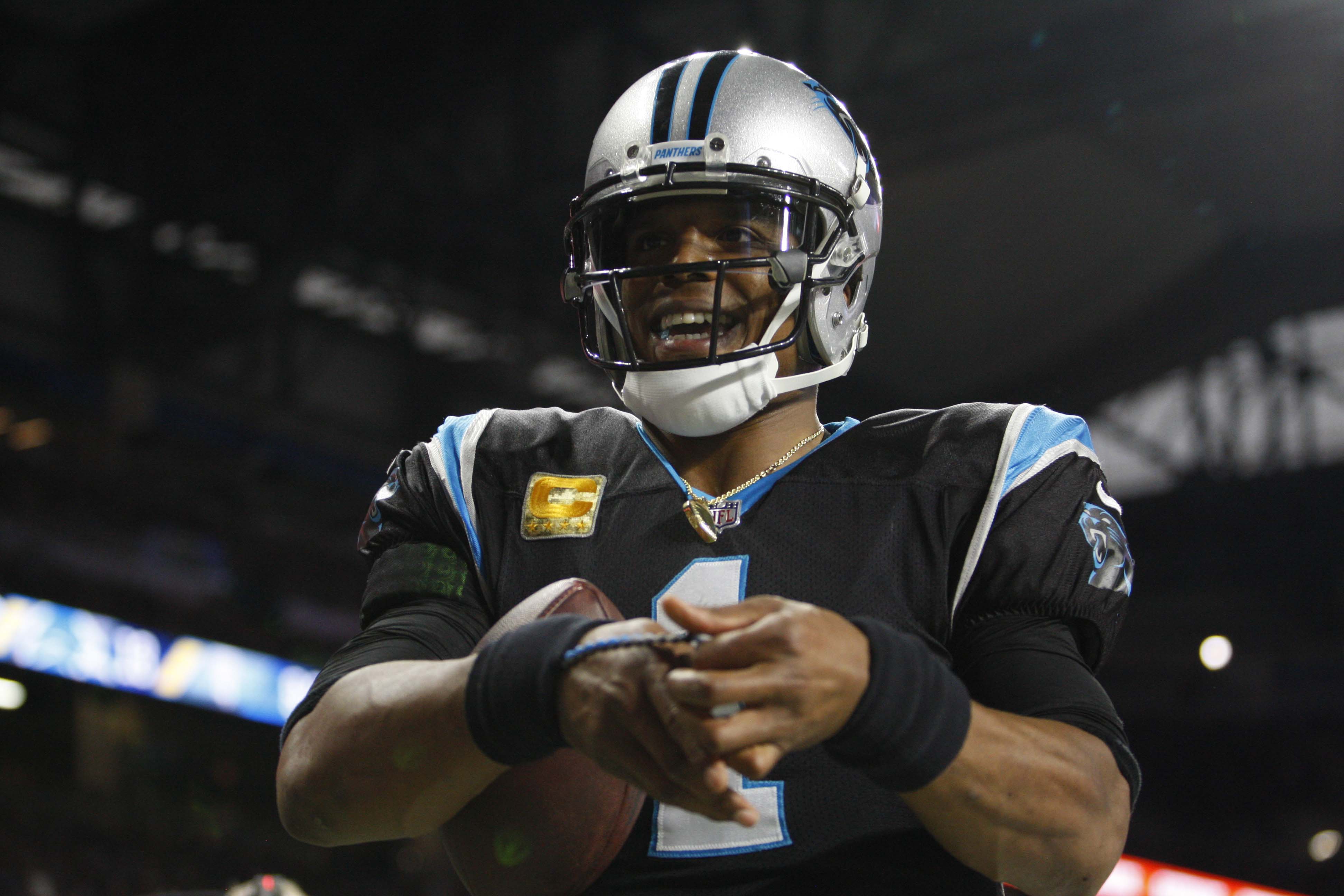 Cam Newton Panthers Lions 2018