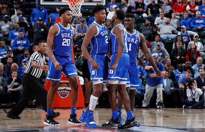 Cam Reddish, RJ Barett, Zion Williamson of Duke