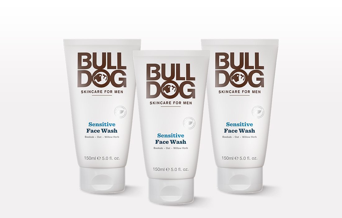 Bulldog Sensitive Face Wash 3 Pack