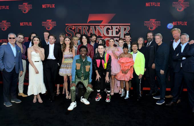 Stranger Things cast and crew at the "Stranger Things" Season 3 World Premiere.