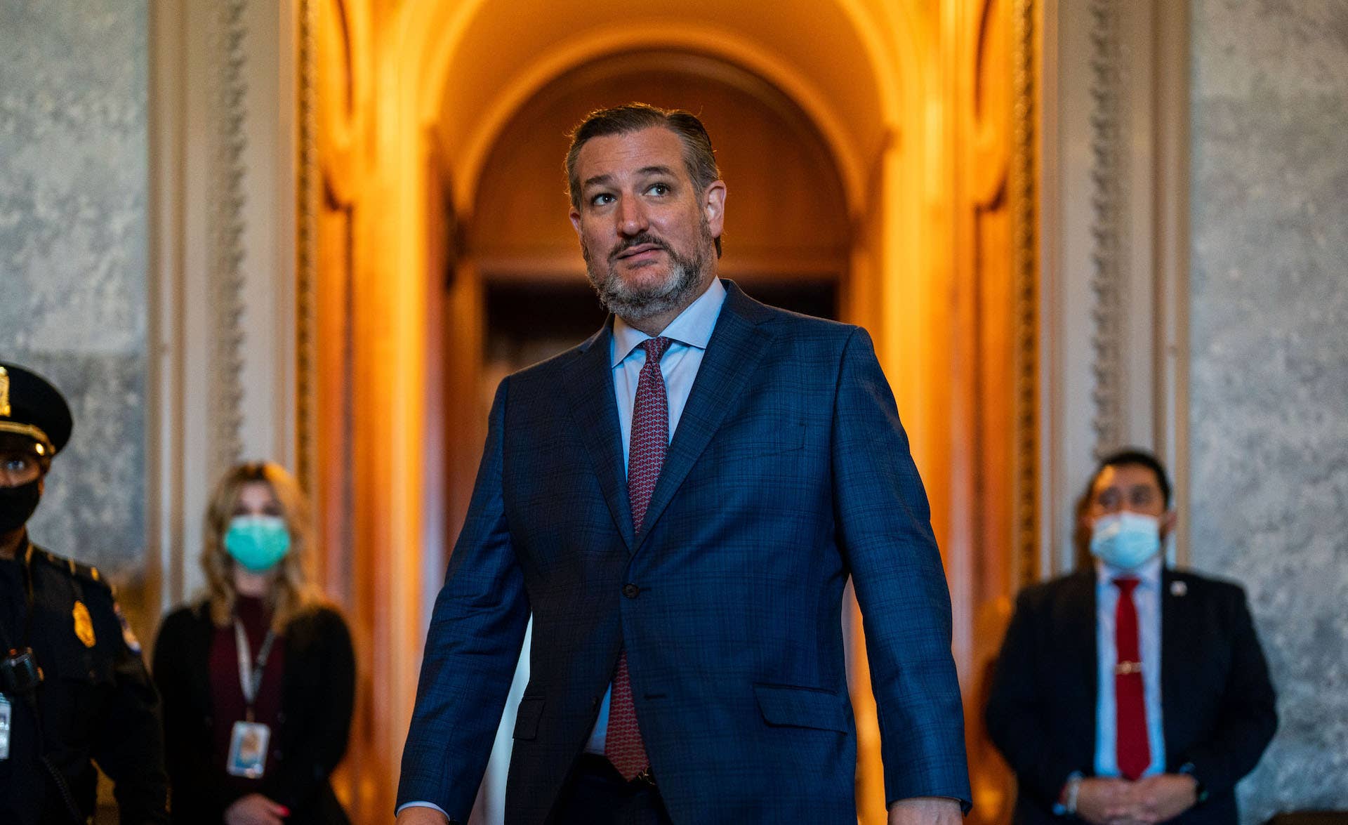 Ted Cruz at the Senate Chamber in Washington D.C.