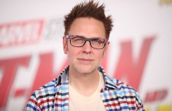 James Gunn attends the premiere of Disney And Marvel&#x27;s &#x27;Ant Man And The Wasp.&#x27;